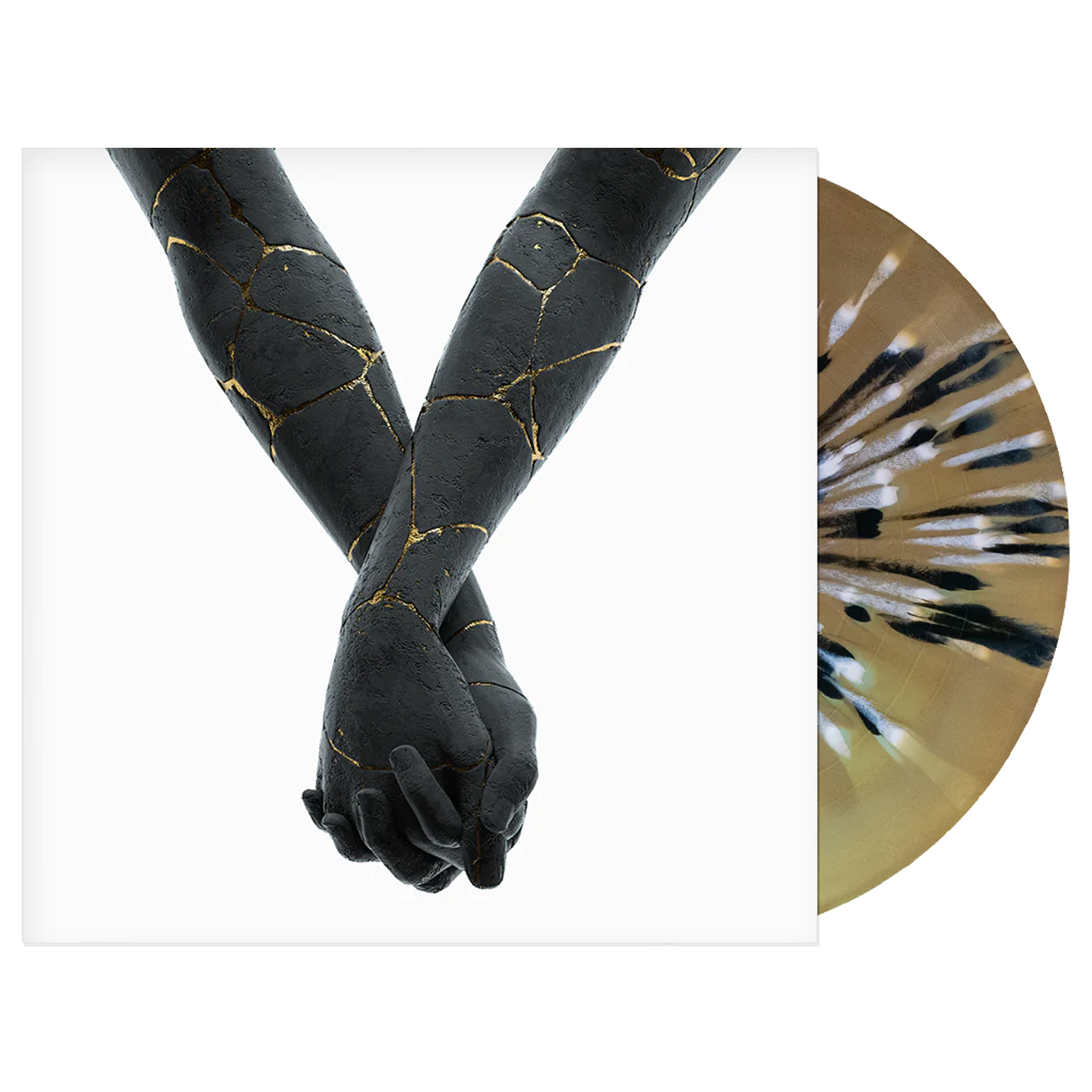 Bad Omens - Finding God Before God Finds Me LP (Gold + Beer Side A/B w/ Black + White Splatter Vinyl)