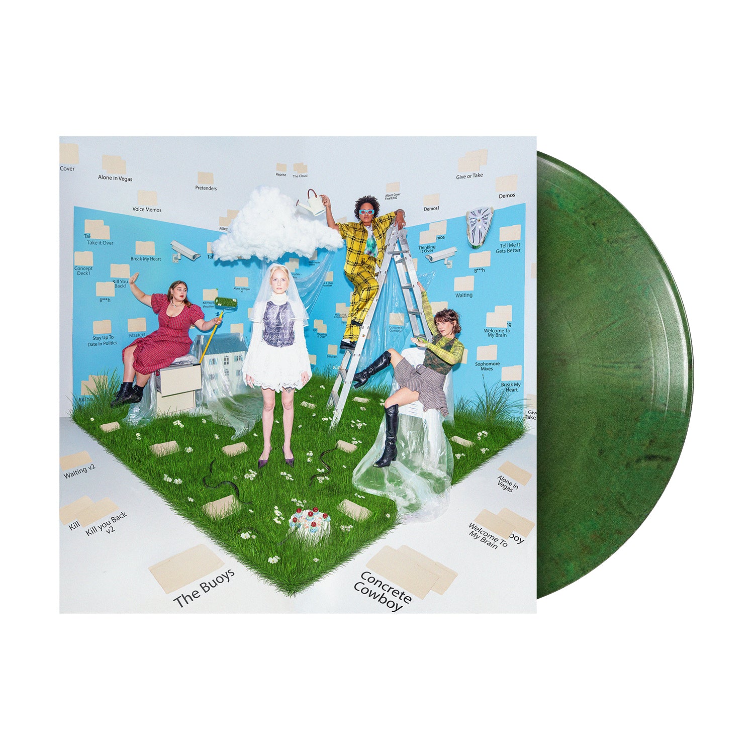 The Buoys - CONCRETE COWBOY LP (THE QUIET GARDEN VARIANT (PRESSED ON RECYCLED GREEN REGRIND)