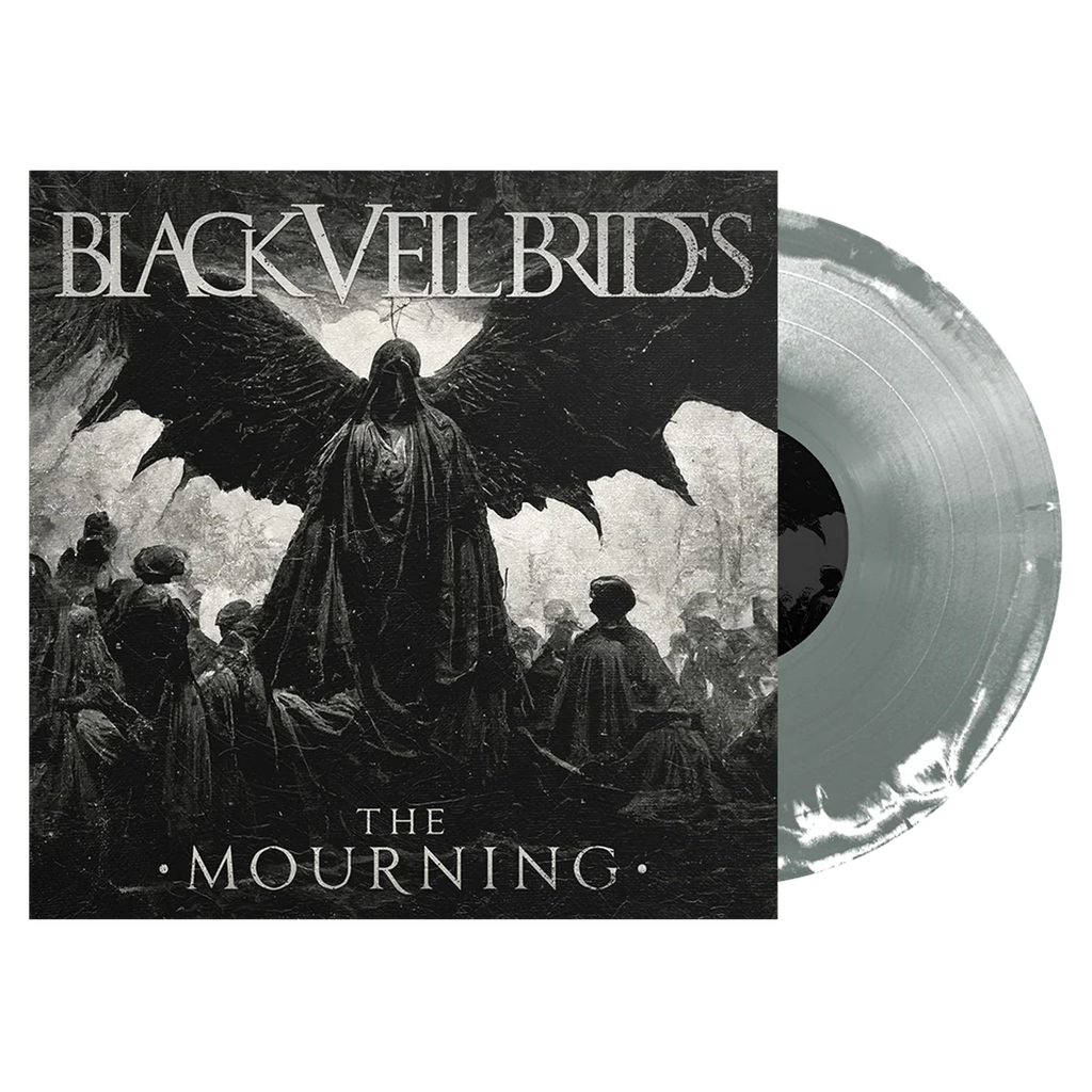 Black Veil Brides - The Mourning EP Vinyl (Silver + White Side A/B w/ Black Screenprint)