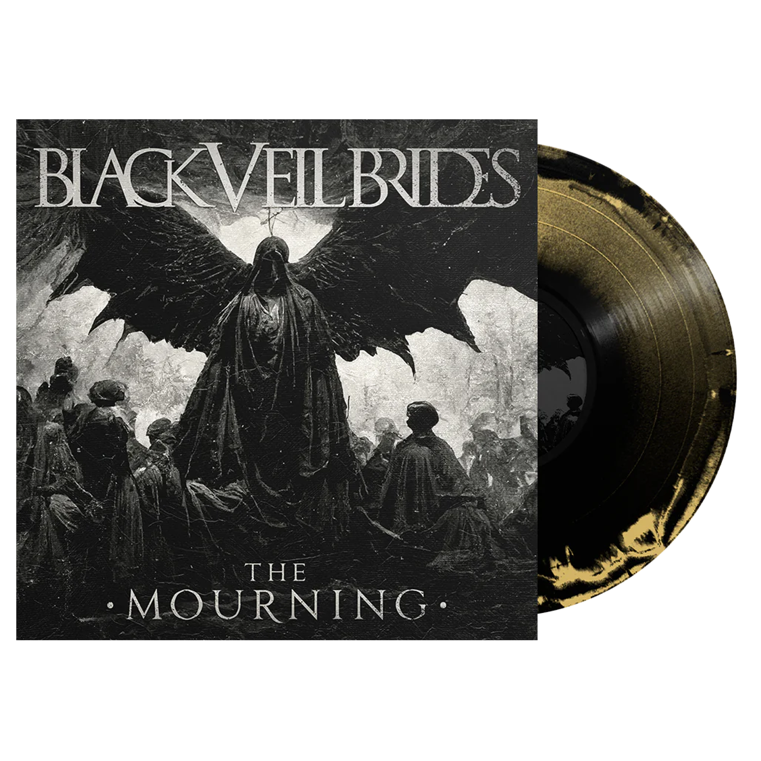 Black Veil Brides - The Mourning EP Vinyl (Gold + Black Side A/B w/ White Screenprint)