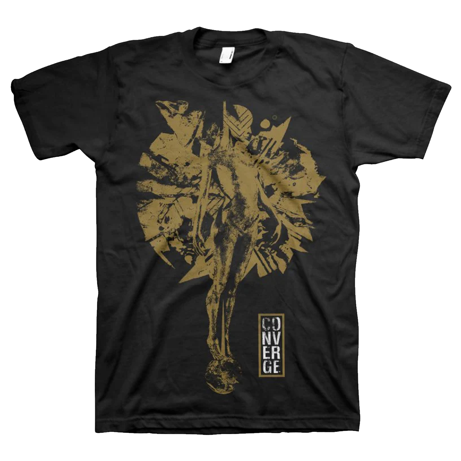 Converge The Redeemer Metallic Gold Tee