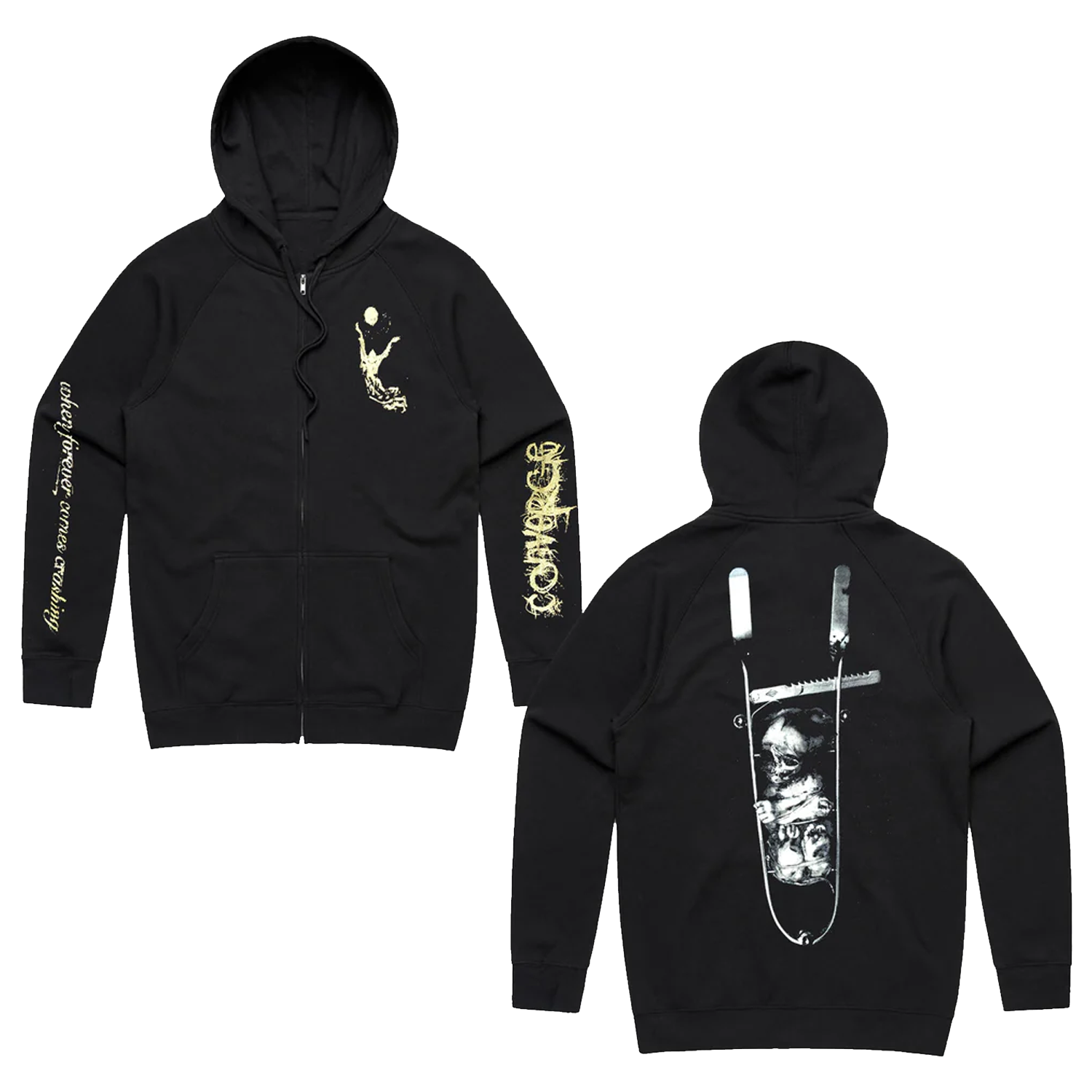 Converge - When Forever Comes Crashing Zip Up Hoodie (Black)