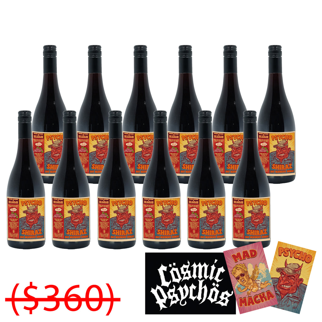 Cosmic Psychos - Psycho Shiraz (Case) + Sticker Pack