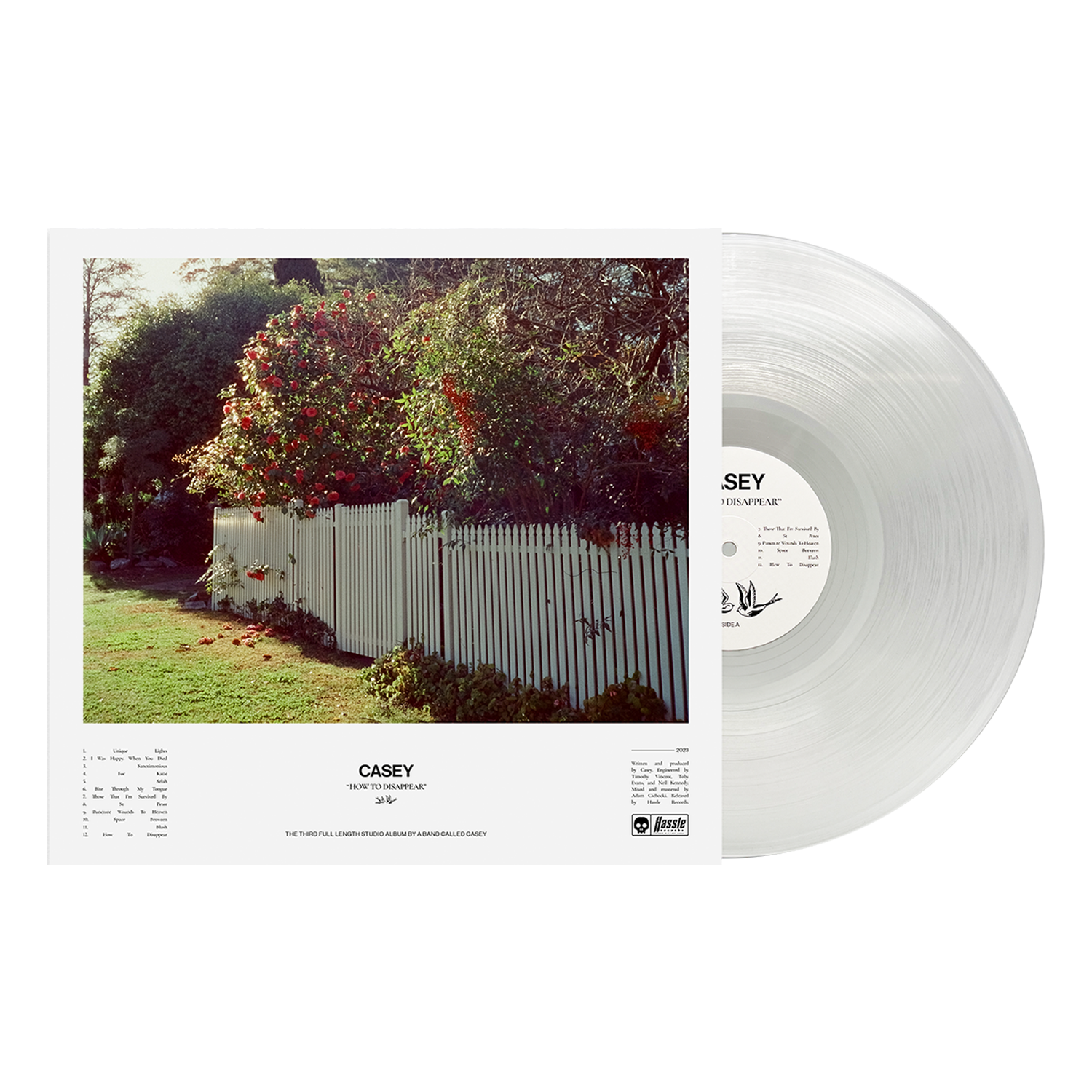 Casey - How To Disappear LP (Crystal Clear Vinyl)