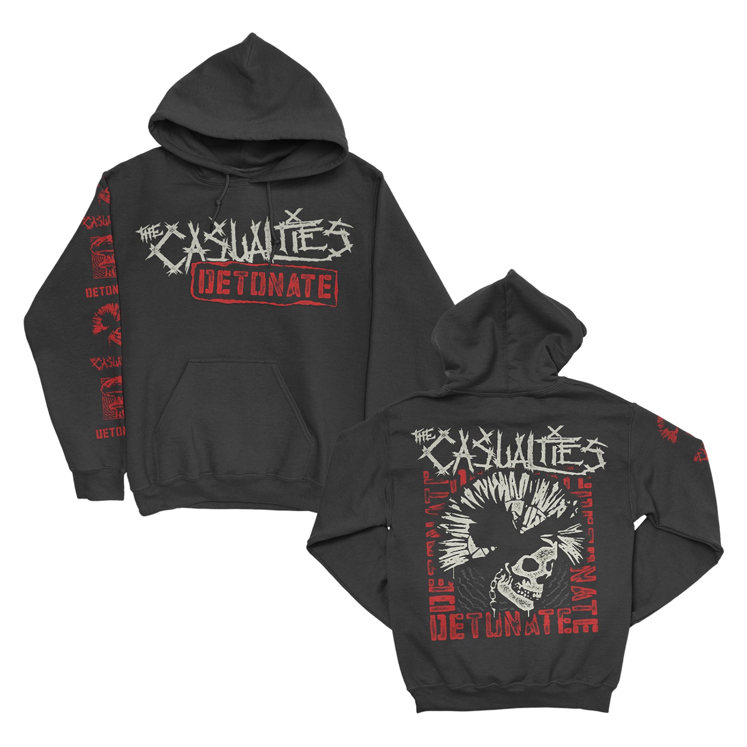 The Casualties - Detonate Pullover Hoodie (Black)
