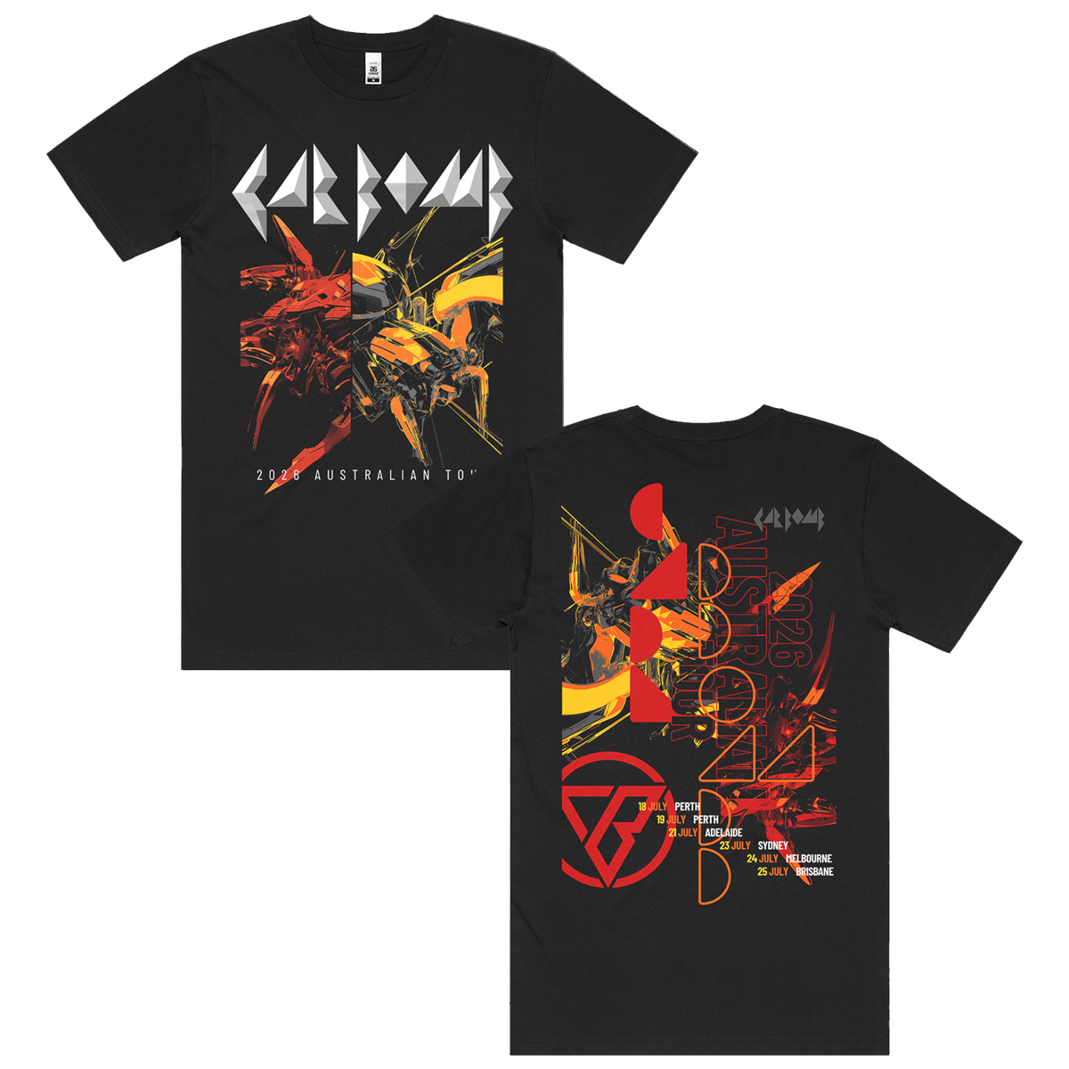 Car Bomb - AUS Tour T-Shirt (Black)