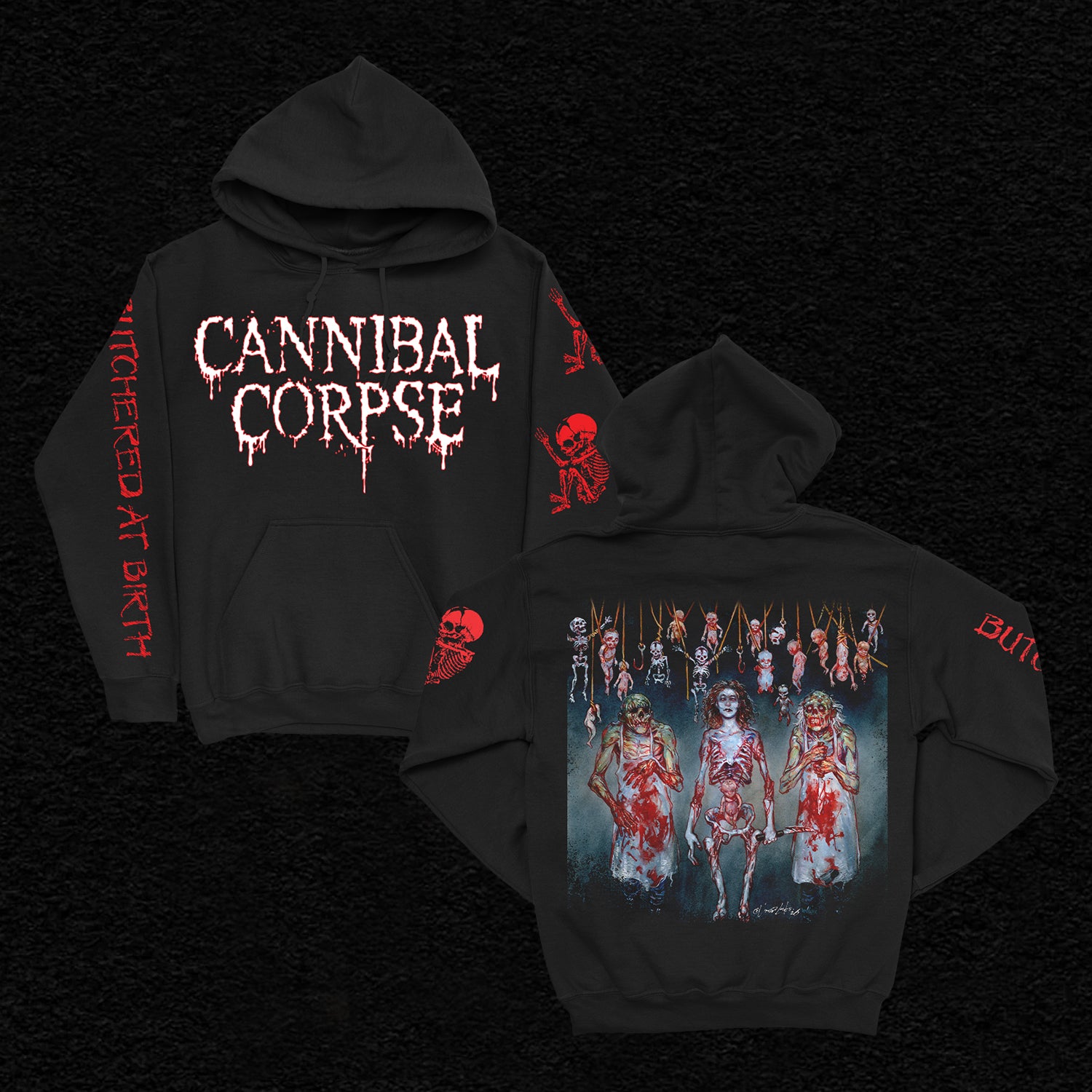 Cannibal Corpse - Butchered At Birth Alternate Cover Pullover Sweatshirt (Black)