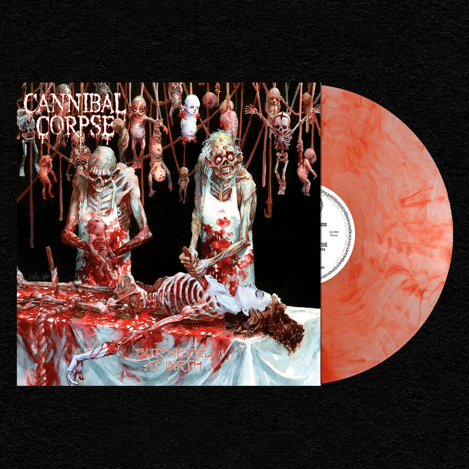 Cannibal Corpse - Butchered At Birth LP (Red Smoke Vinyl)