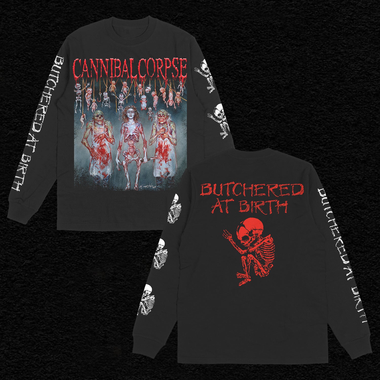 Cannibal Corpse - Butchered At Birth Alternate Cover Longsleeve (Black)