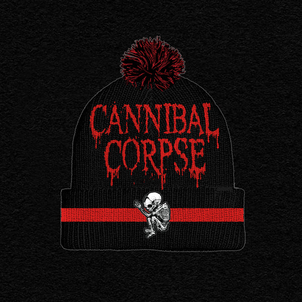 Cannibal Corpse - Striped Fetus Pom Beanie (Black)