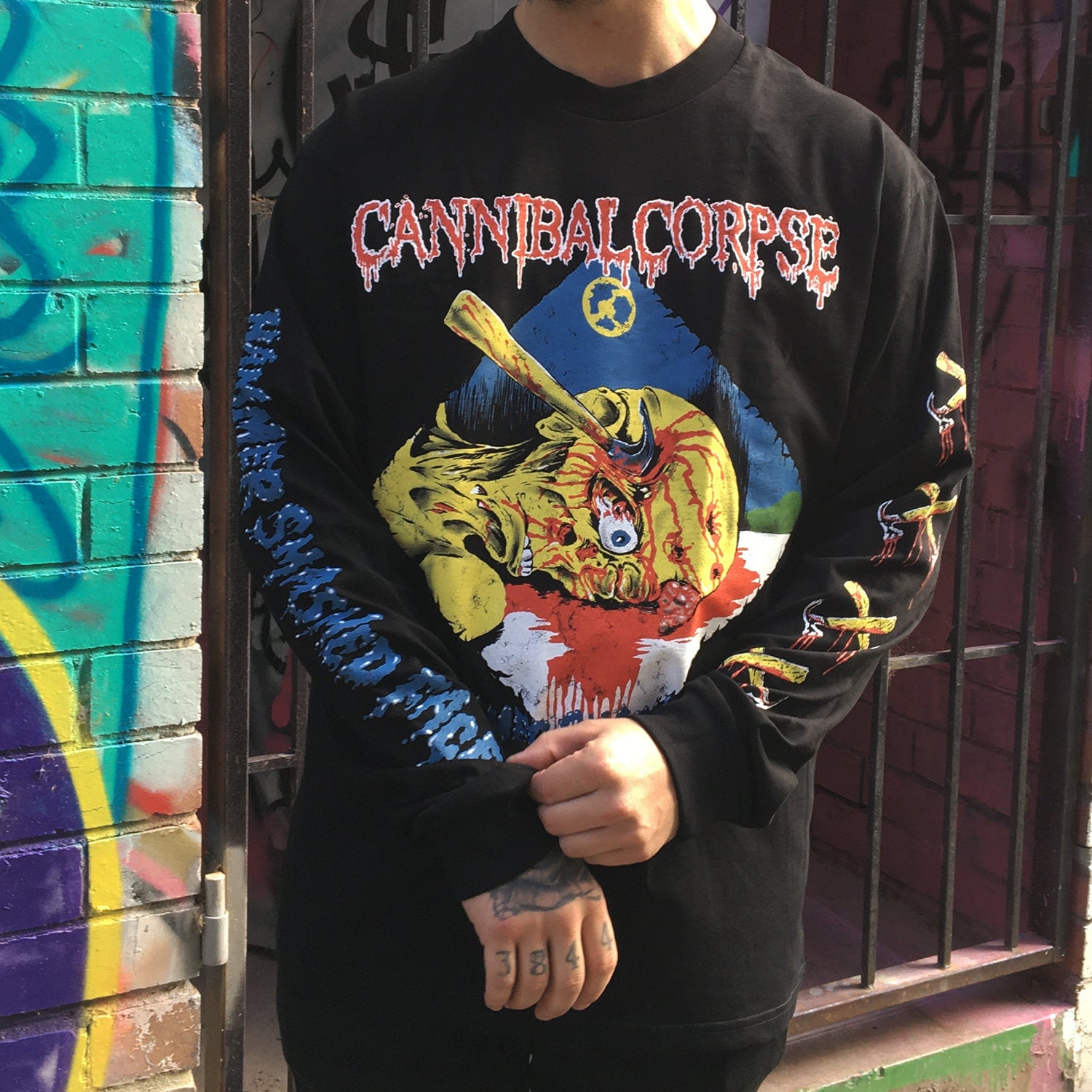 Cannibal Corpse - Hammer Smashed Face Longsleeve (Black)