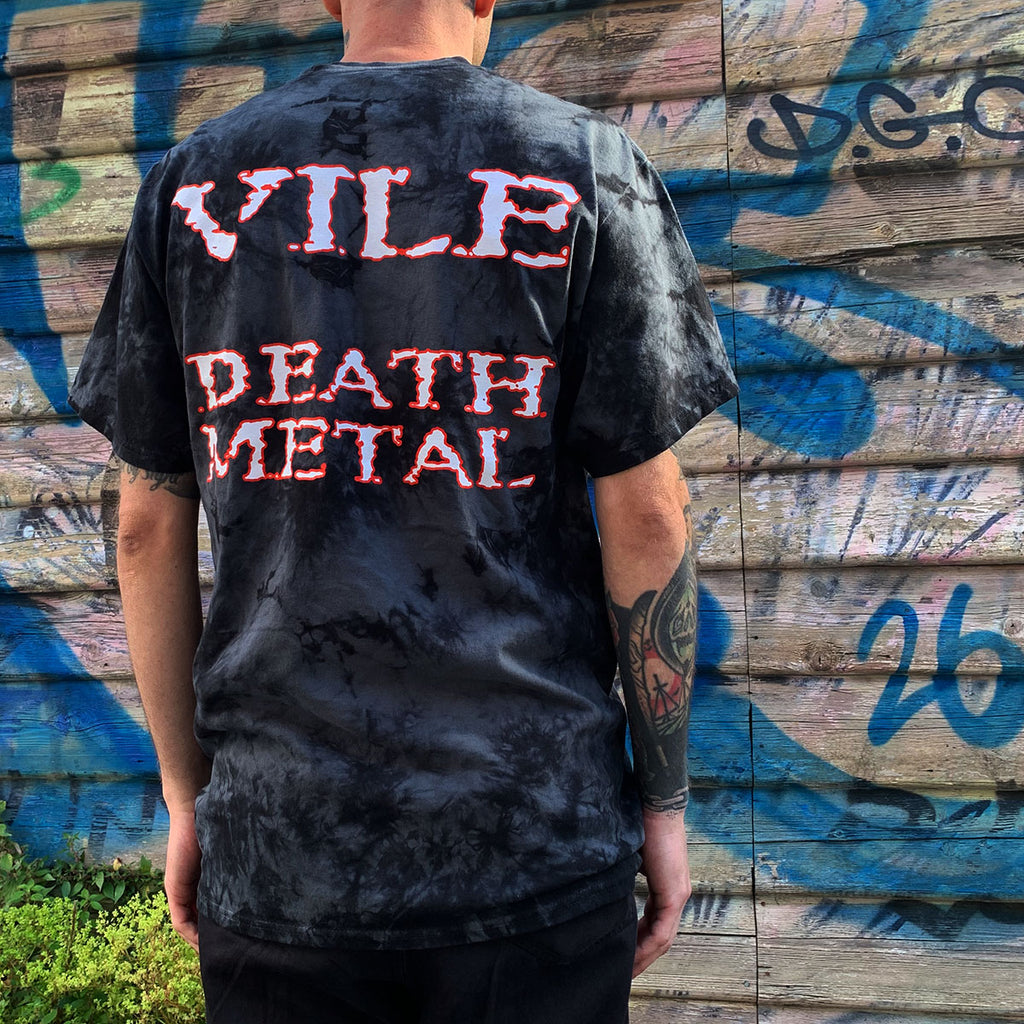 Cannibal Corpse - Vile Death Metal Logo T-Shirt (Grey Dye)
