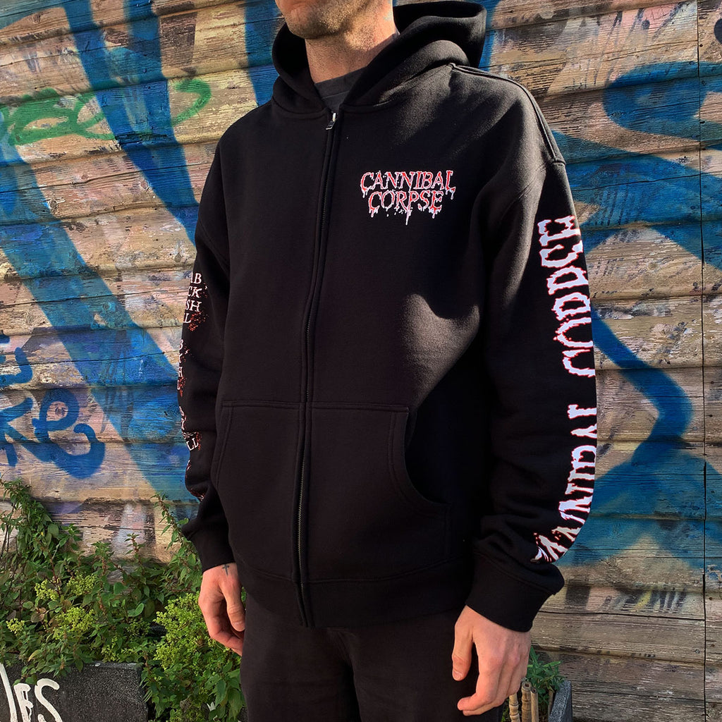 Cannibal Corpse - Vile Cover Zip Up Sweatshirt (Black)