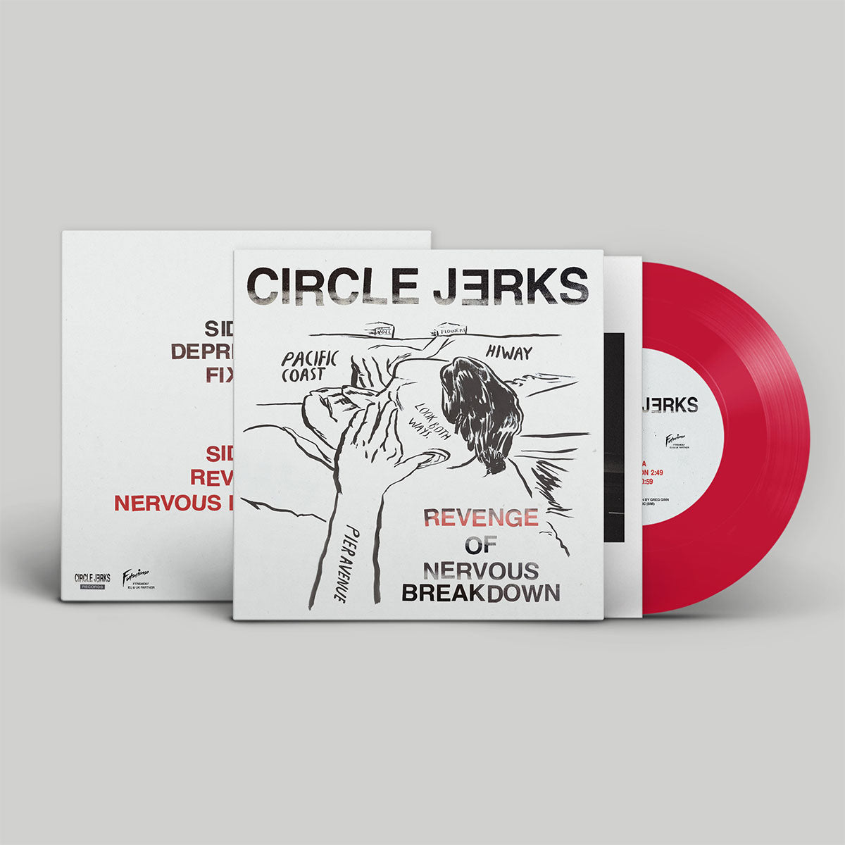 Circle Jerks - Revenge Of Nervous Breakdown 7-Inch Vinyl (Red)