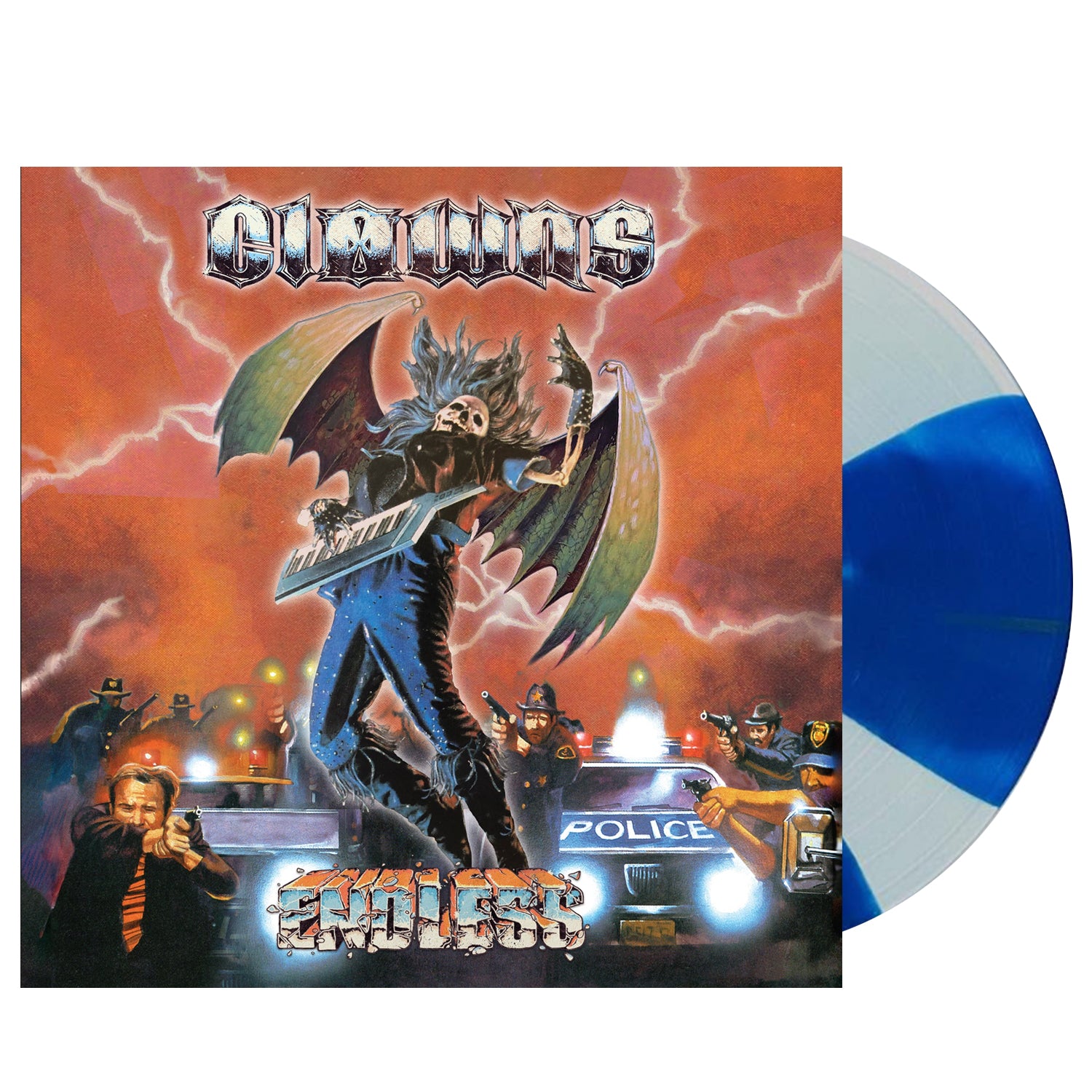 Clowns - ENDLESS LP (Clear + Blue Pinwheel With Yellow Splatter Vinyl)