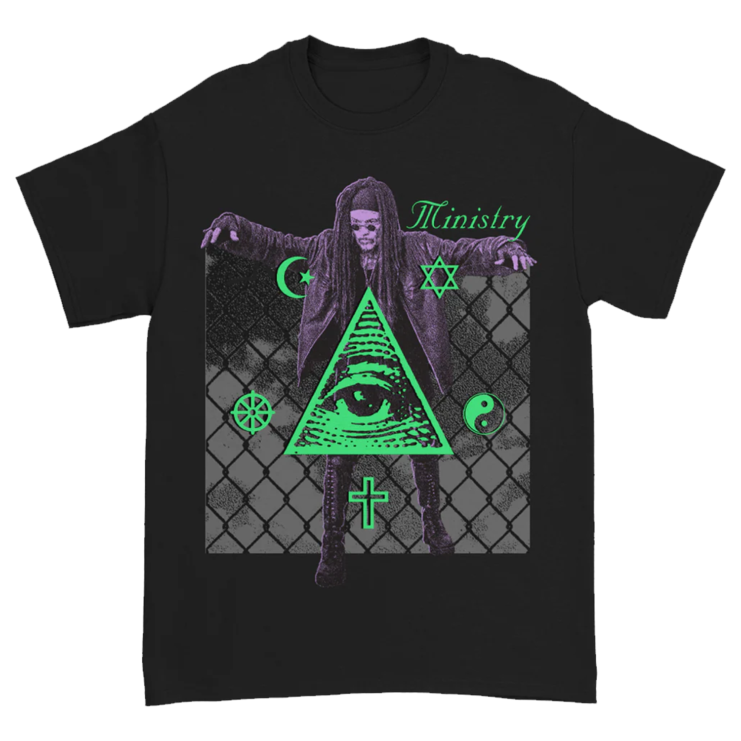 Ministry - Conjure T-Shirt (Glow In the Dark Ink on Black)