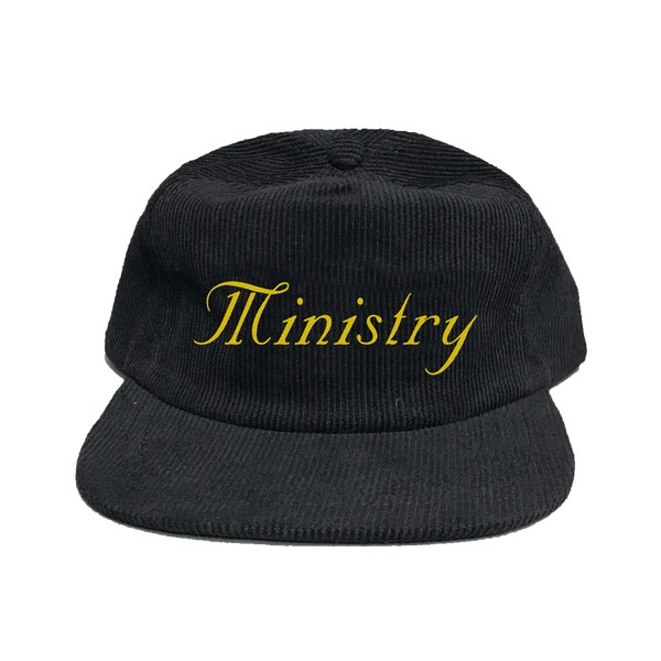 Ministry - Script Corduroy Hat (Black)