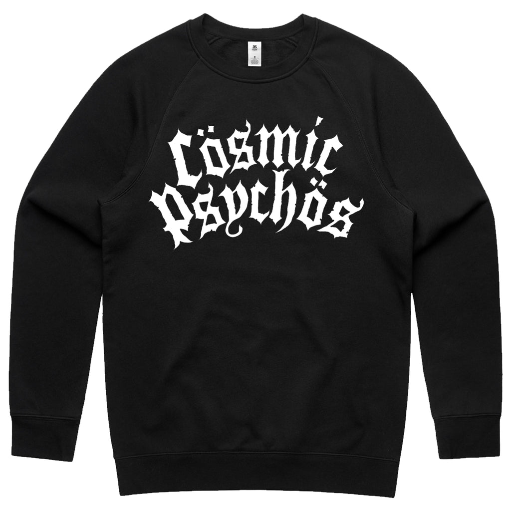 Cosmic Psychos - Metal Logo Crewneck (Black)