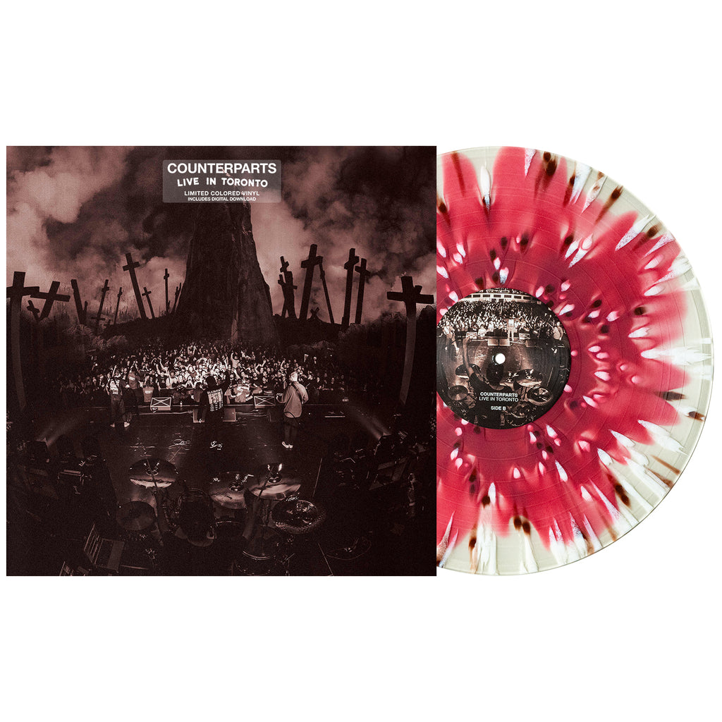 Counterparts - Live in Toronto LP (Oxblood In Milky Clear With Heavy Brown & White Splatter Vinyl)