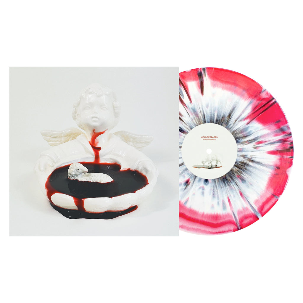 Counterparts - Heaven Let Them Die EP (Blood Red & White Aside/Bside with Black Splatter Vinyl)