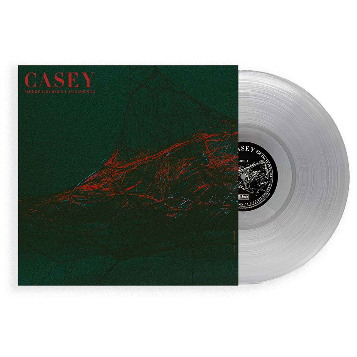 Casey - Where I Go When I Am Sleeping LP (Crystal Clear Vinyl)