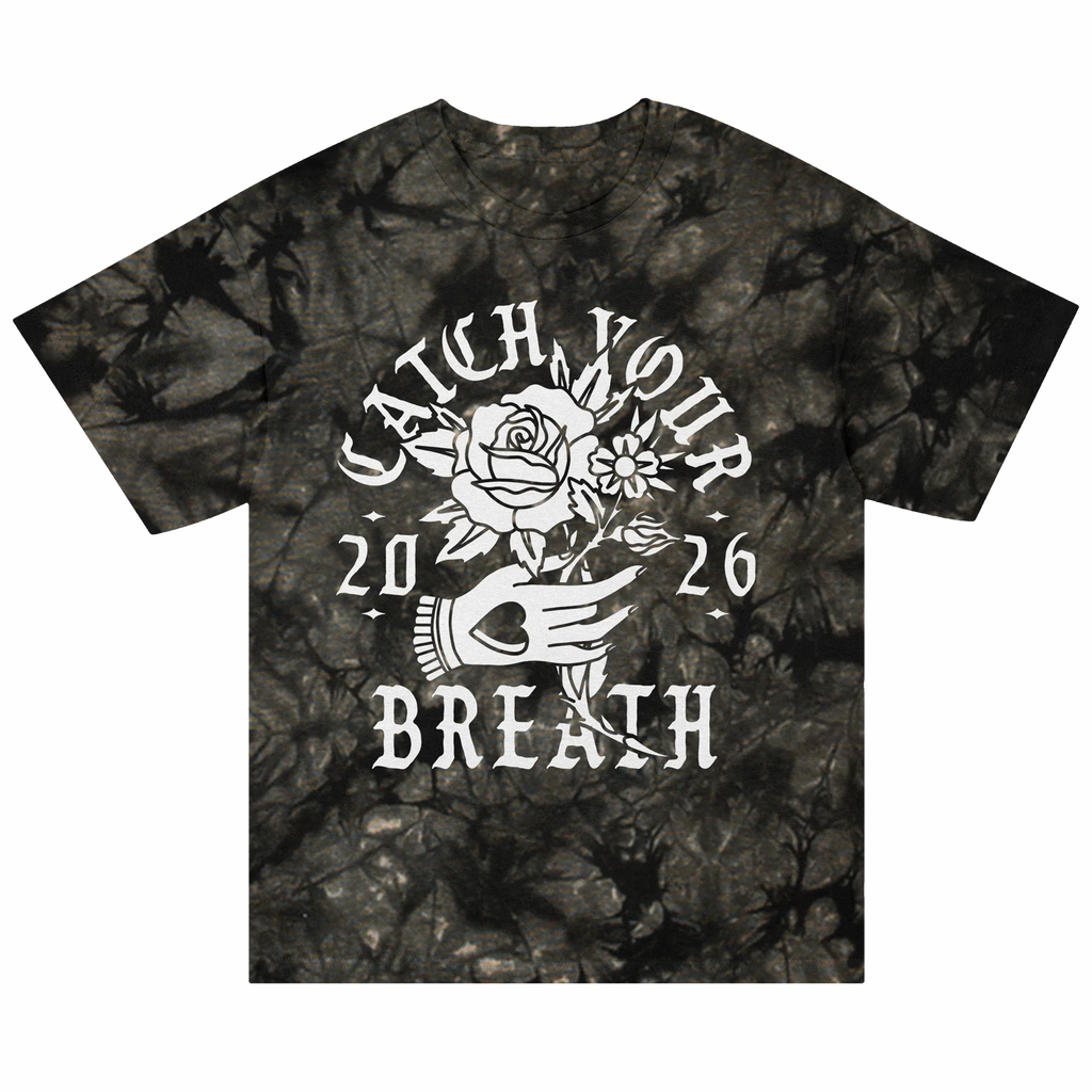 Catch Your Breath - Flower Hand T-Shirt (Crystal Black)