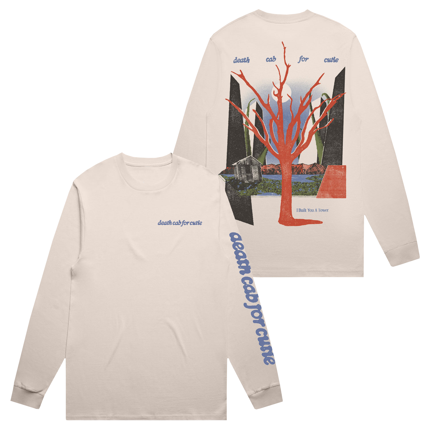 Death Cab for Cutie - I Built You A Tower Long Sleeve (Bone)