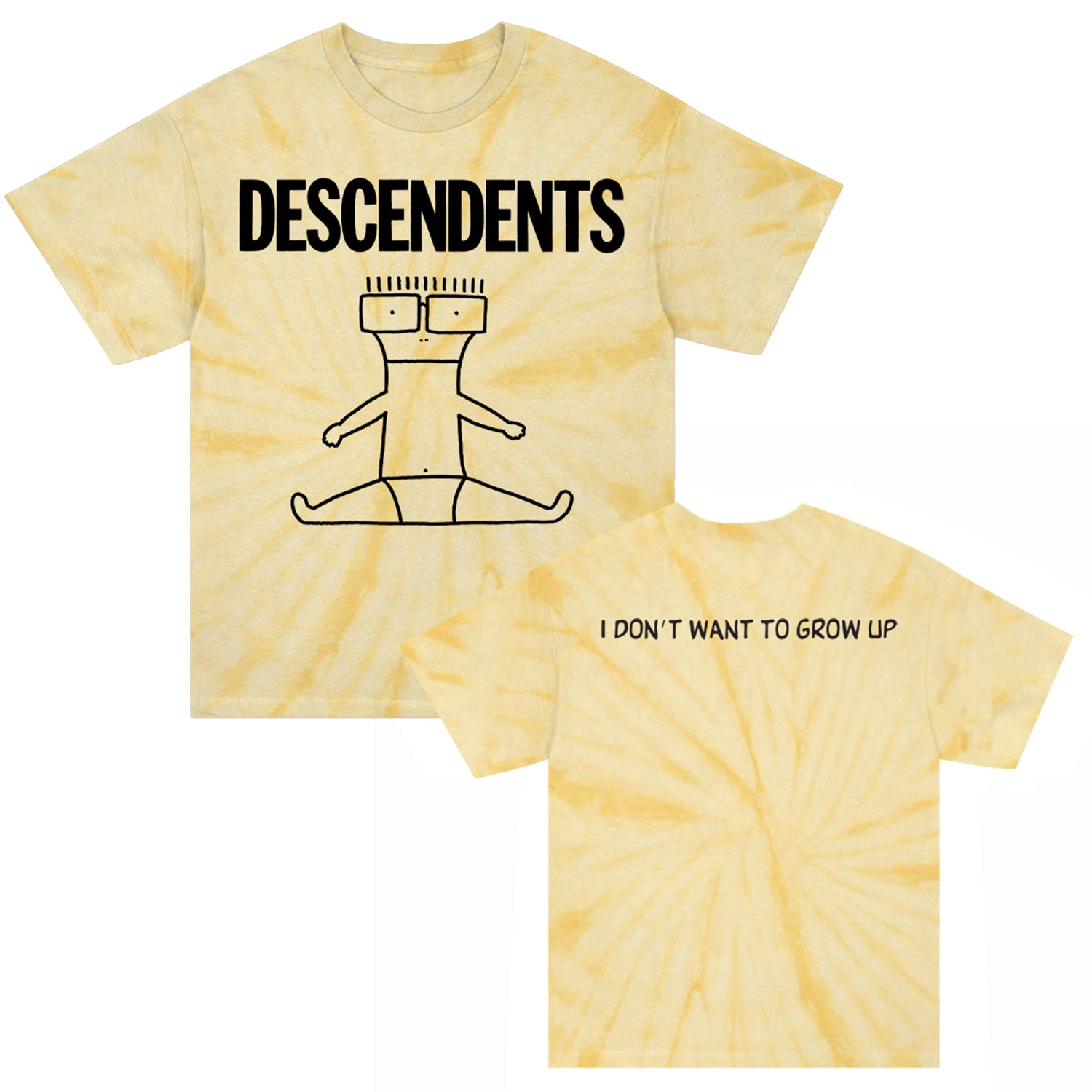 Descendents - I Don’t Want To Grow Up T-Shirt (Yellow Dye)
