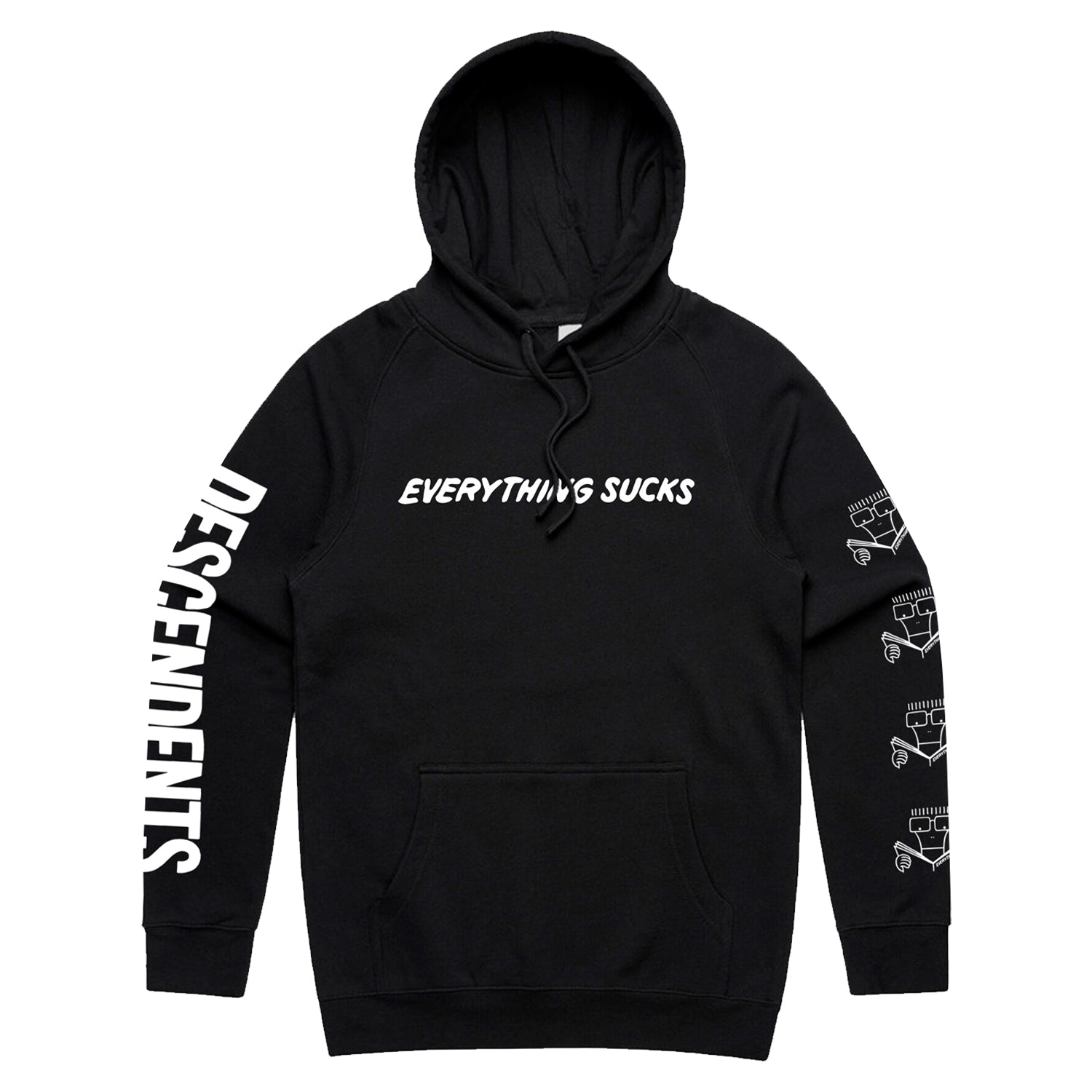 Descendents - Everything Sucks Hoodie (Black) - Tour Edition