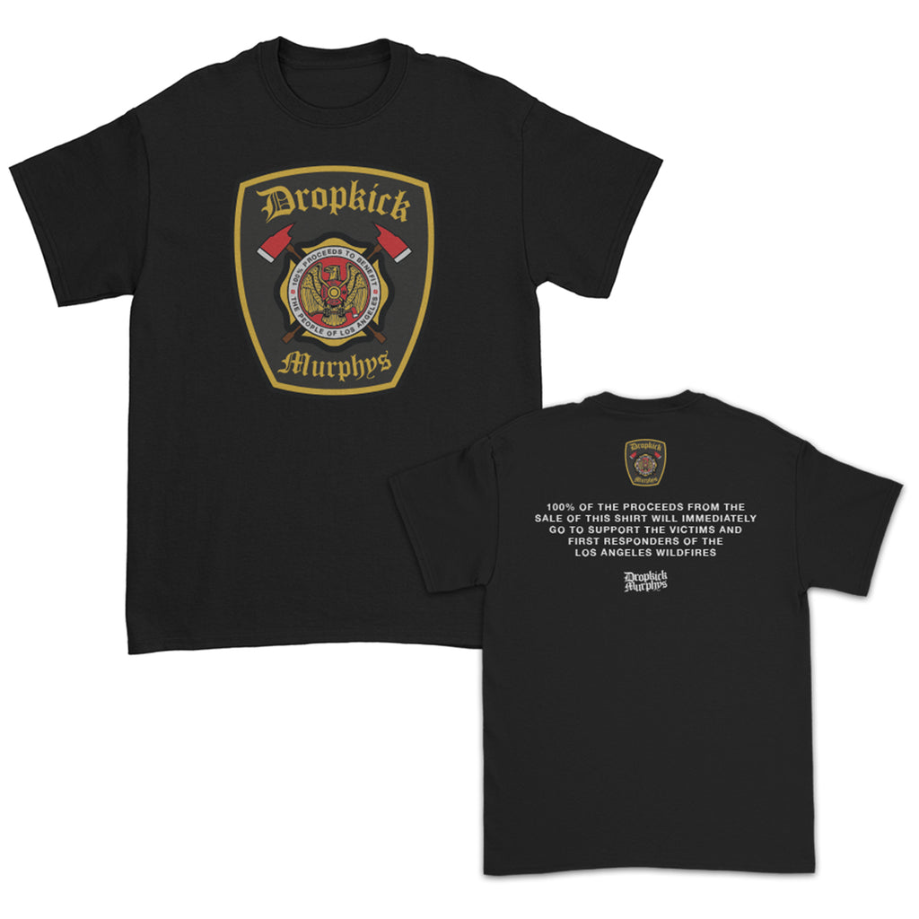 Dropkick Murphys - LA Fire Benefit T-Shirt (Black)