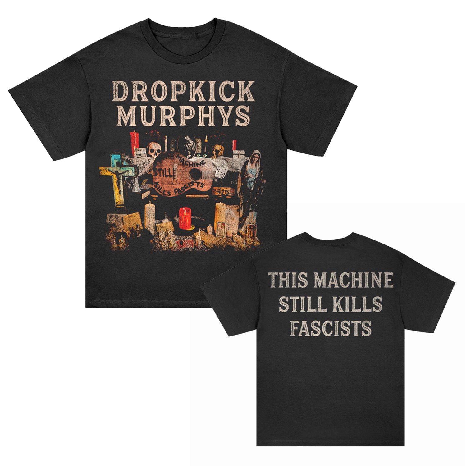 Dropkick Murphys - This Machine Kills Fascists Cover REDUX 2025 T-Shirt (Black)