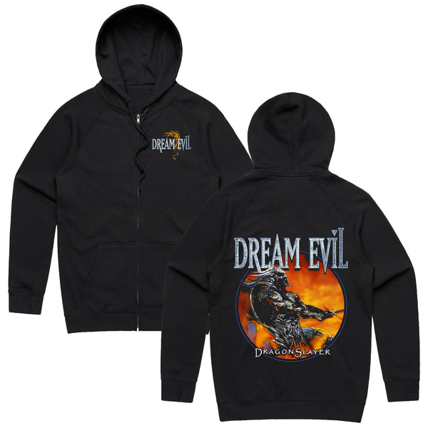 Dream Evil - Dragon Slayer Zip Up Hoodie (Black)