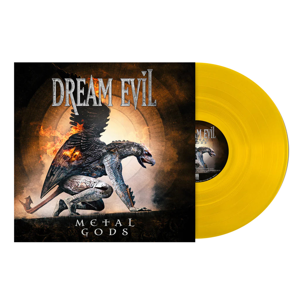 Dream Evil - Metal Gods LP (Transparent Sun Yellow Vinyl) - Signed