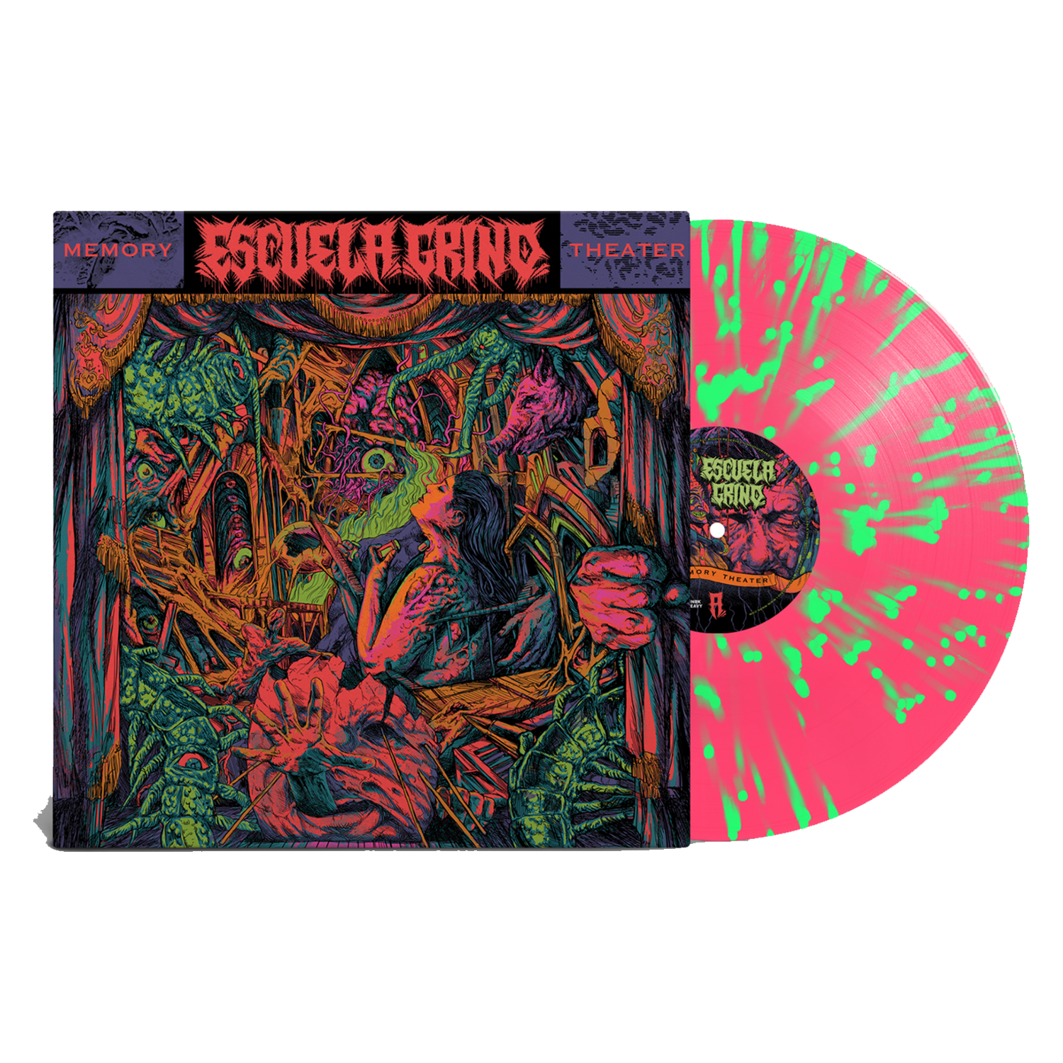 Escuela Grind - Memory Theater LP (Hot Pink Splatter Vinyl)