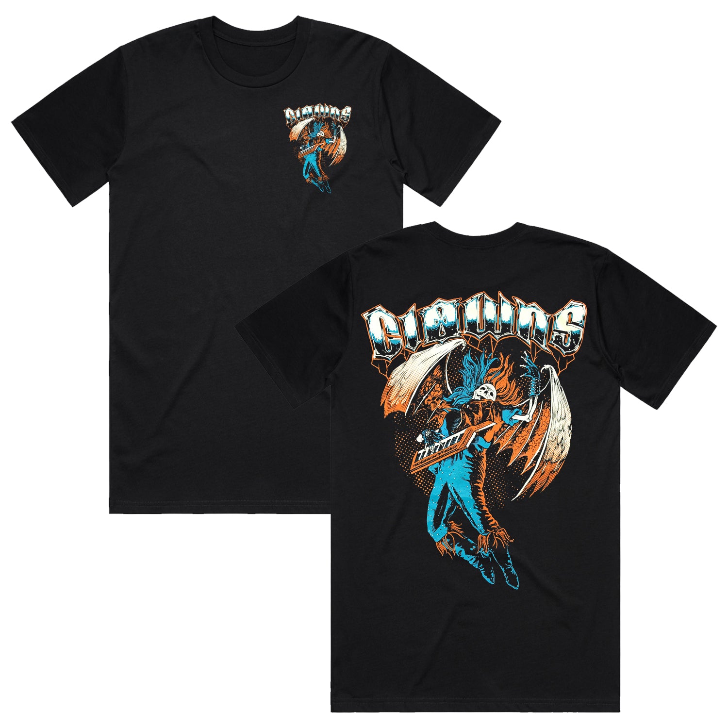 Clowns - ENDLESS Pocket Print T-Shirt (Black)