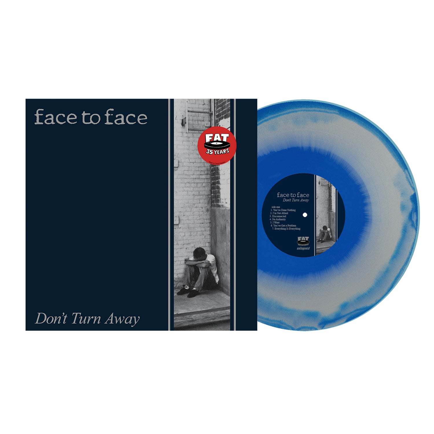 Face To Face - Don't Turn Away (35th Anniversary) LP ( Blue & Silver Swirl Vinyl)