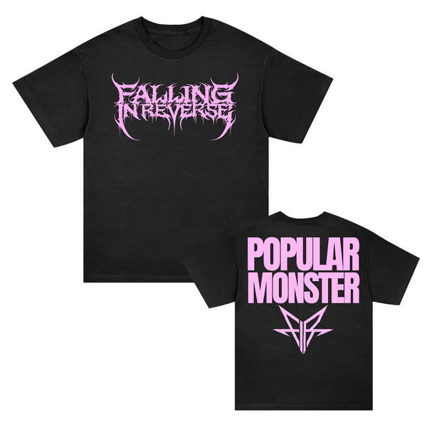 Falling In Reverse - Popular Monster Text T-Shirt (Black)