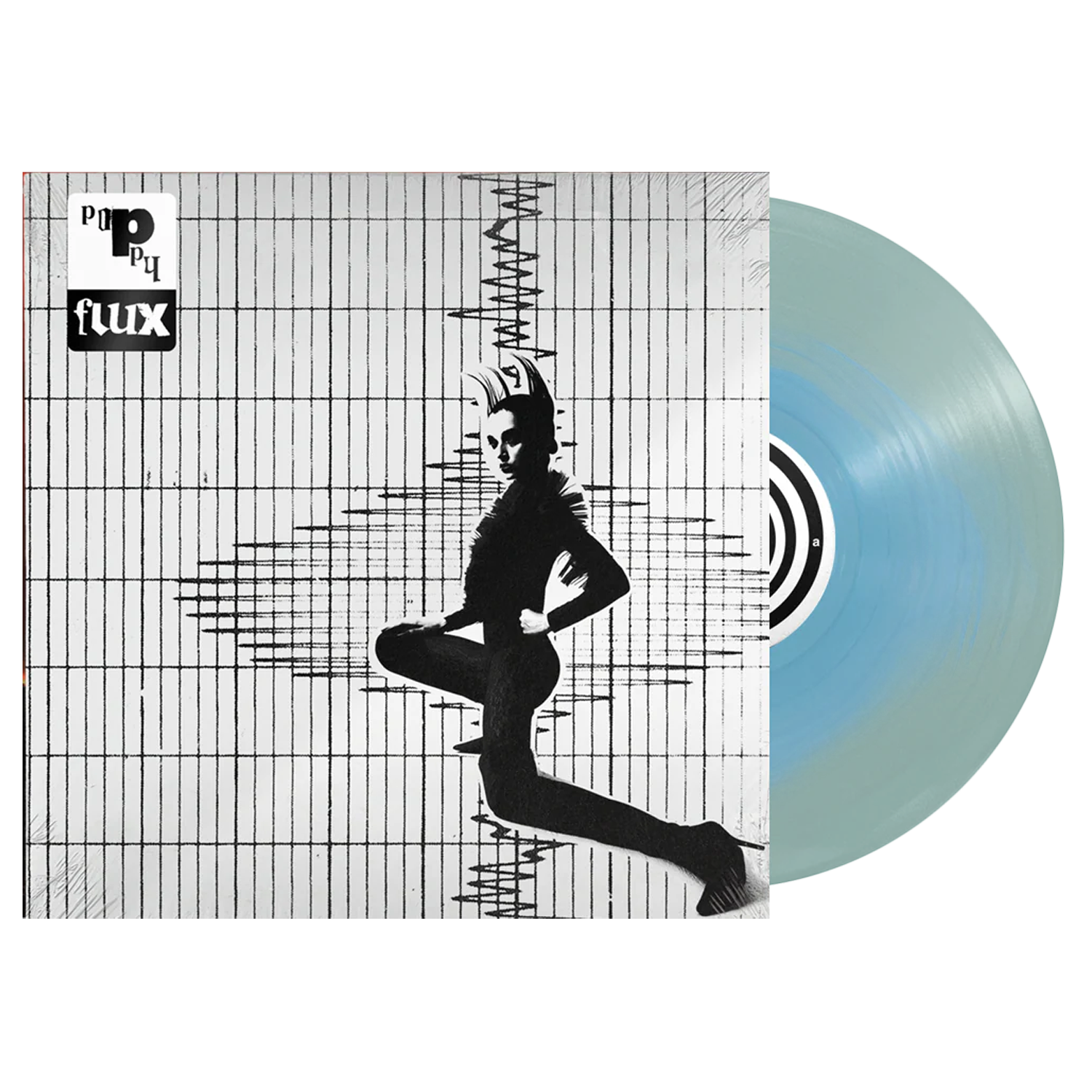 Poppy - Flux Vinyl (Baby Blue Inside Trans. Electric Blue)