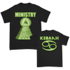 Ministry - Pyramid Glow-In-The-Dark T-Shirt (Black) - Limited Edition