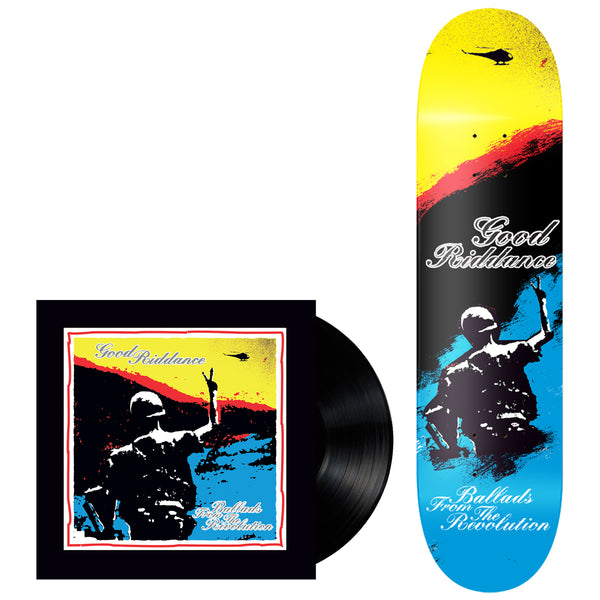 Good Riddance - Ballads from the Revolution 25th Anniv. LP (Colour Vinyl) + Skate Deck