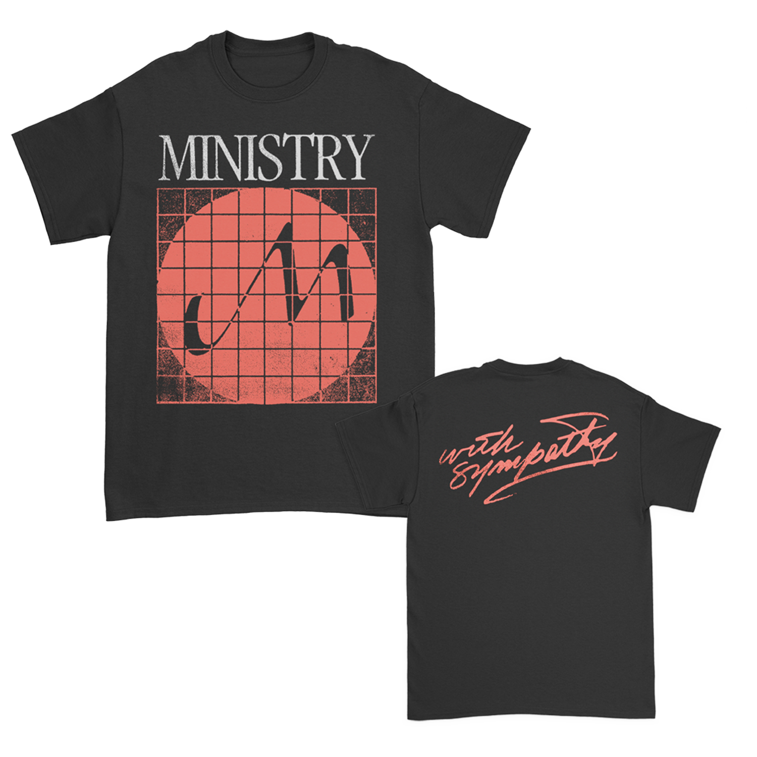 Ministry - With Sympathy Grid Logo T-Shirt (Black)