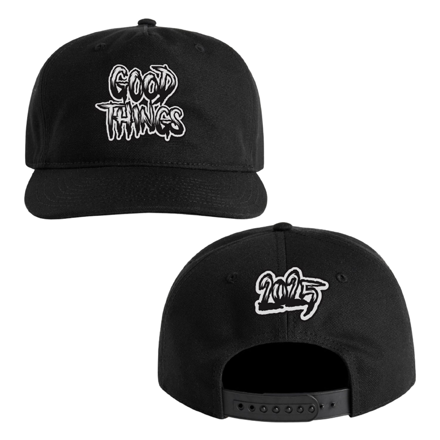 Good Things - Mono Logo Snapback Hat (Black)