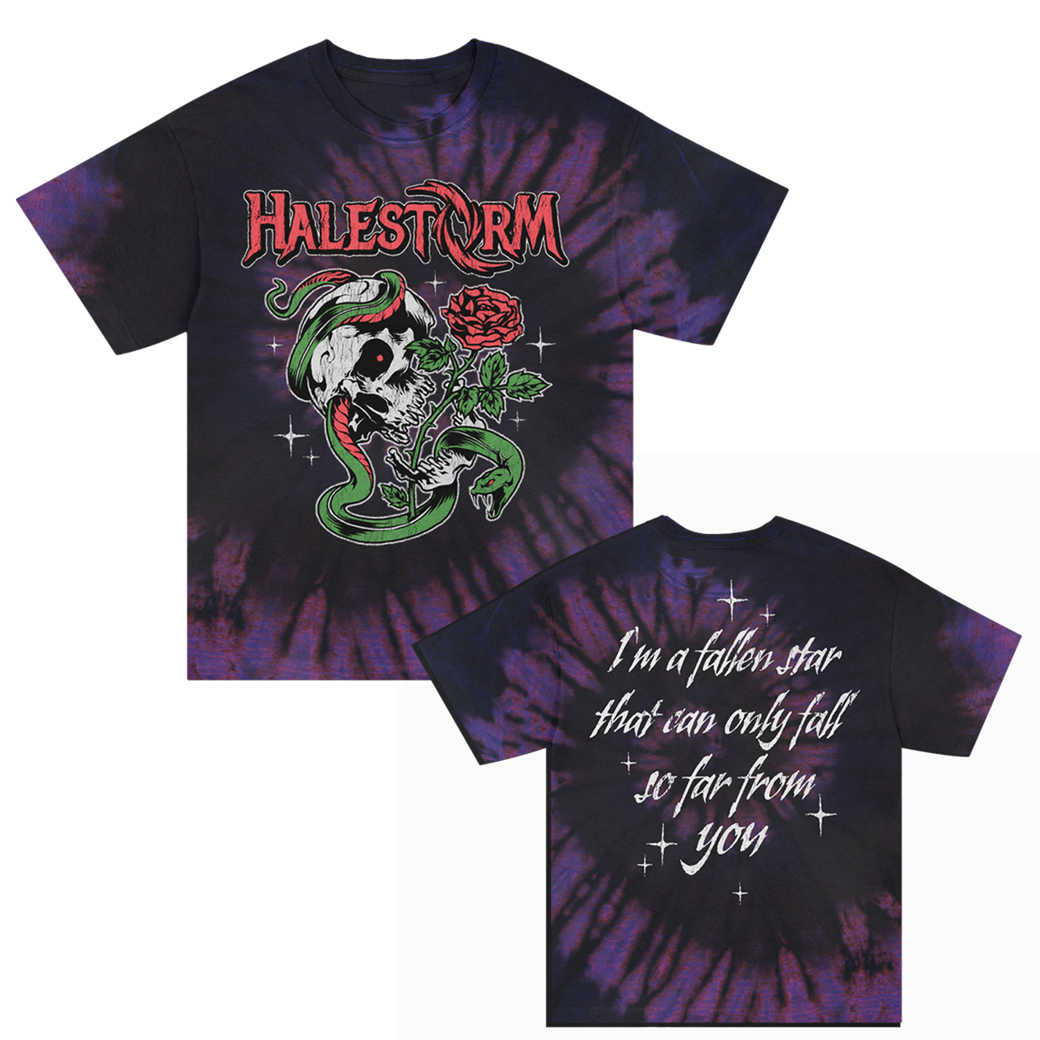 Halestorm - Fallen Star T-Shirt (Nebula Dye)