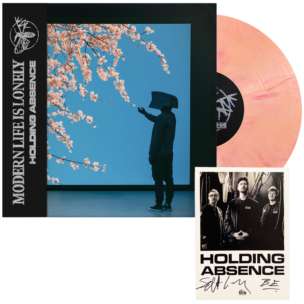 Holding Absence - Modern Life Is Lonely LP (White + Orange + Red Marble w/ Black Coin Flip Vinyl) + Signed Card