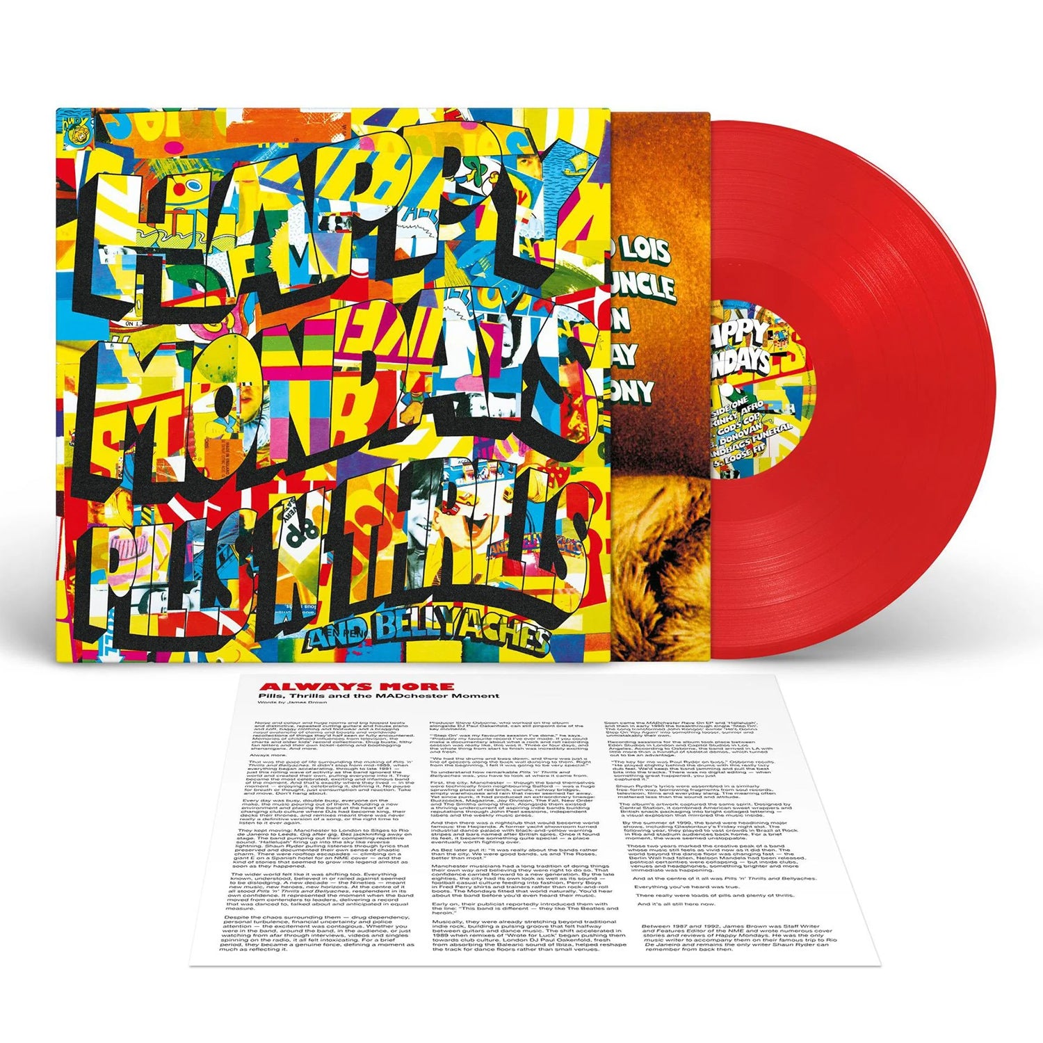 Happy Mondays - Pills ‘n’Thrills and Bellyaches 35th Anniversary Deluxe Reissue LP (Limited Red Vinyl)