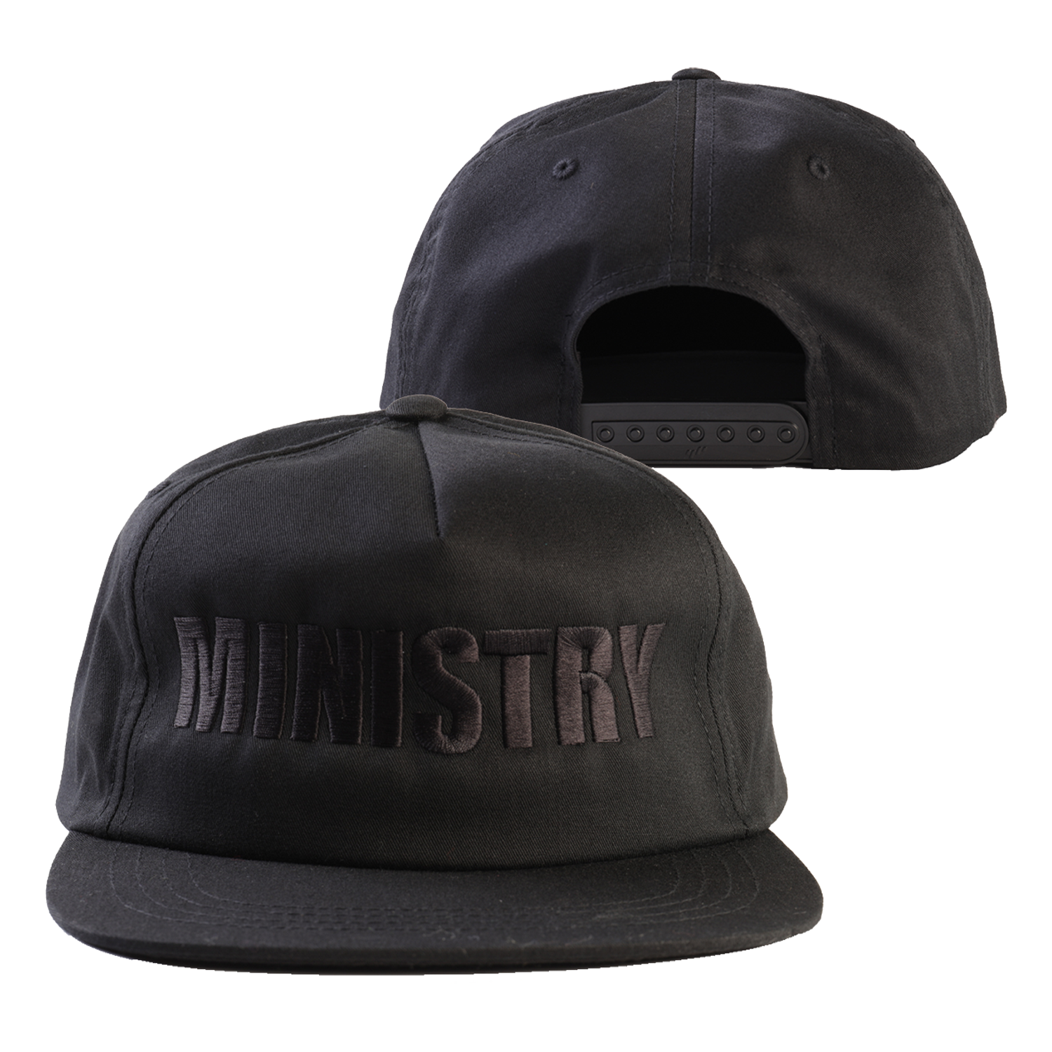 Ministry - Bold Logo Snap Back Hat (Black)