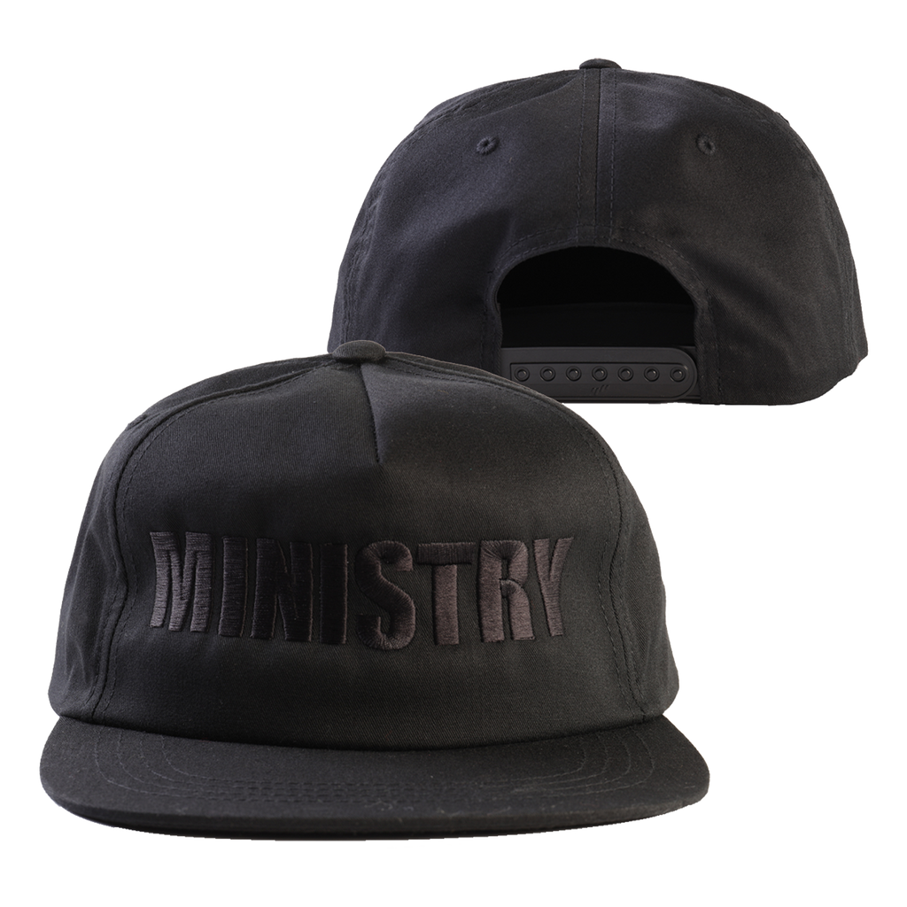 Ministry - Bold Logo Snap Back Hat (Black)