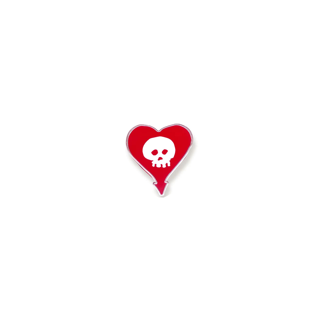 Alkaline Trio - Heart Skull Pin - Tour Edition