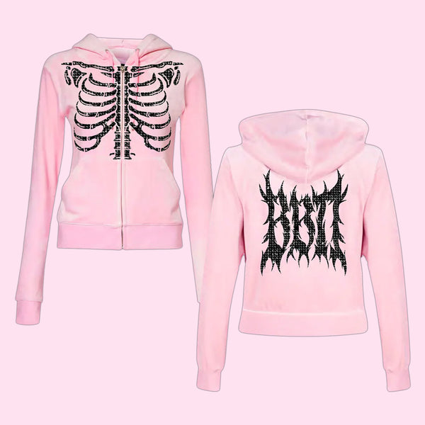 Scene Queen - Rhinestone Velour Jacket