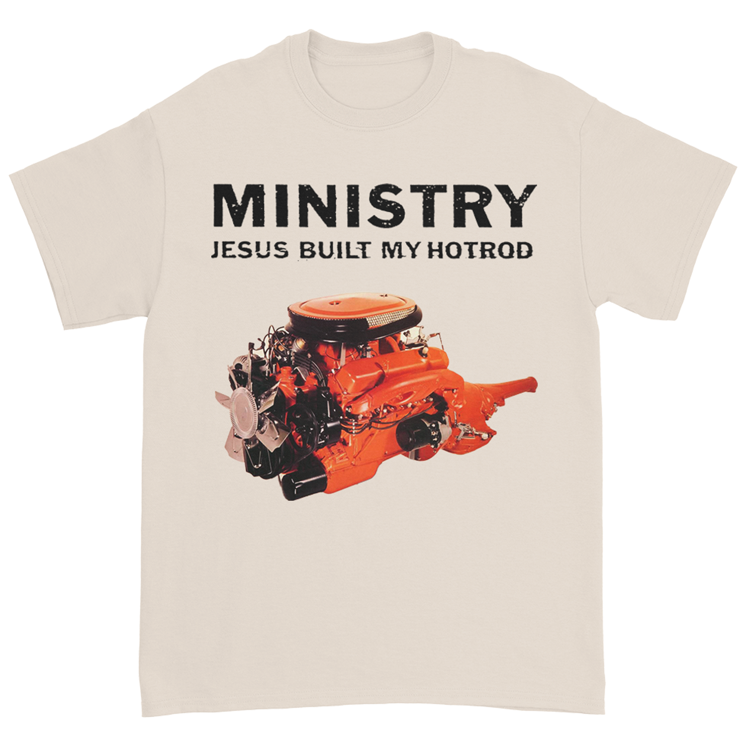 Jesus Built My Hotrod T-Shirt (Natural) – Artist First